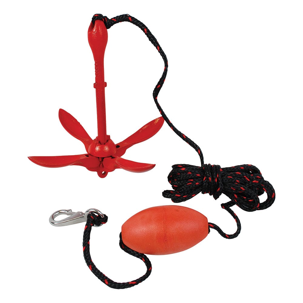 Attwood 3.5lb Grapnel Anchor System [11969 - 4], Anchors, Attwood Marine, , , at Festive Water Paddlesports
