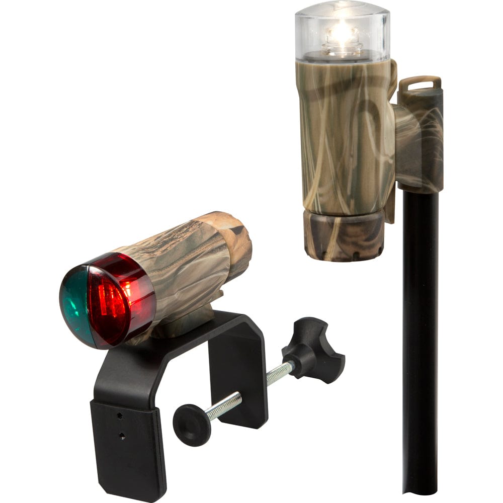 Attwood Clamp - On Portable LED Light Kit - RealTree Max - 4 Camo [14191 - 7], Navigation Lights, Attwood Marine, , , at Festive Water Paddlesports