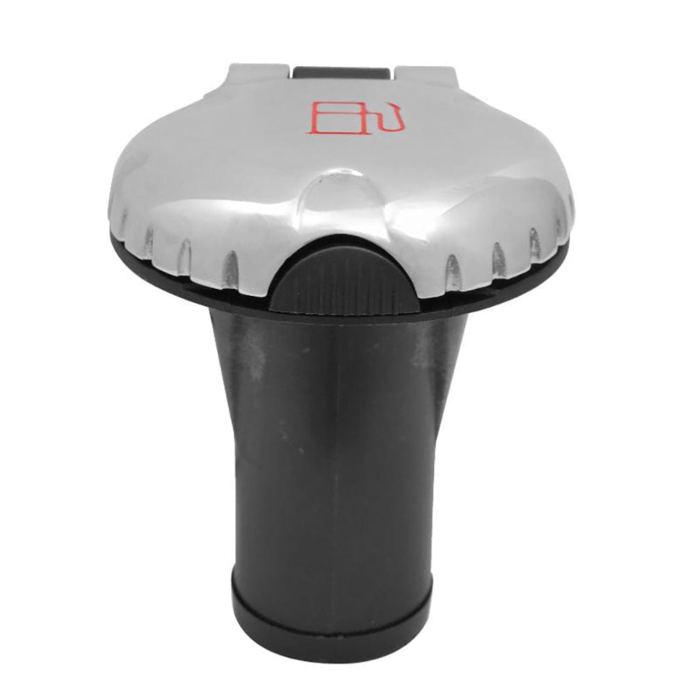 Carbon Canister System - Straight Body Scalloped Stainless Steel Cap [99DFCCSS1S], Deck Fills, Attwood Marine, , , at Festive Water Paddlesports