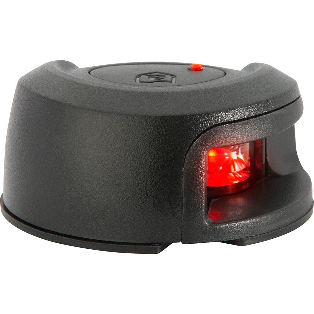 Attwood LightArmor Deck Mount Navigation Light - Black Composite - Port (red) - 2NM [NV2012PBR - 7], Navigation Lights, Attwood Marine, , , at Festive Water Paddlesports