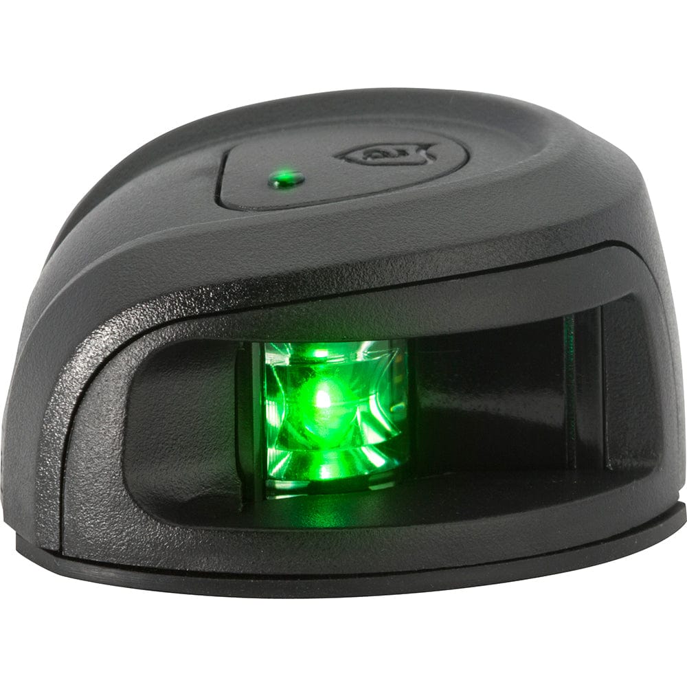 Attwood LightArmor Deck Mount Navigation Light - Black Composite - Starboard (green) - 2NM [NV2012PBG - 7], Navigation Lights, Attwood Marine, , , at Festive Water Paddlesports