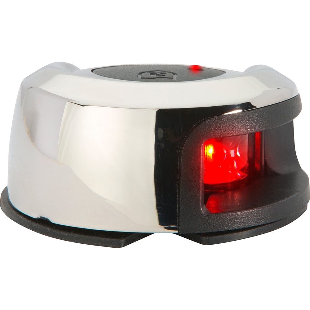 Attwood LightArmor Deck Mount Navigation Light - Stainless Steel - Port (red) - 2NM [NV2012SSR - 7], Navigation Lights, Attwood Marine, , , at Festive Water Paddlesports