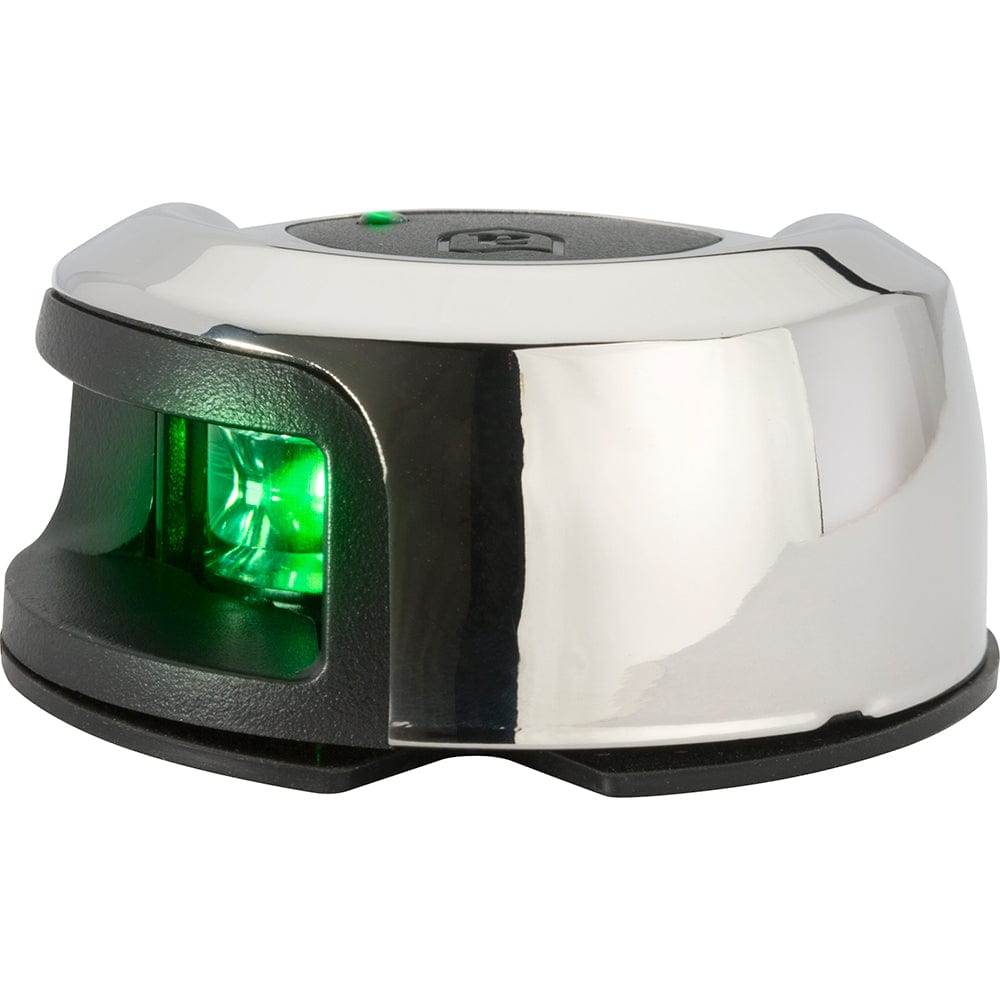 Attwood LightArmor Deck Mount Navigation Light - Stainless Steel - Starboard (green) - 2NM [NV2012SSG - 7], Navigation Lights, Attwood Marine, , , at Festive Water Paddlesports