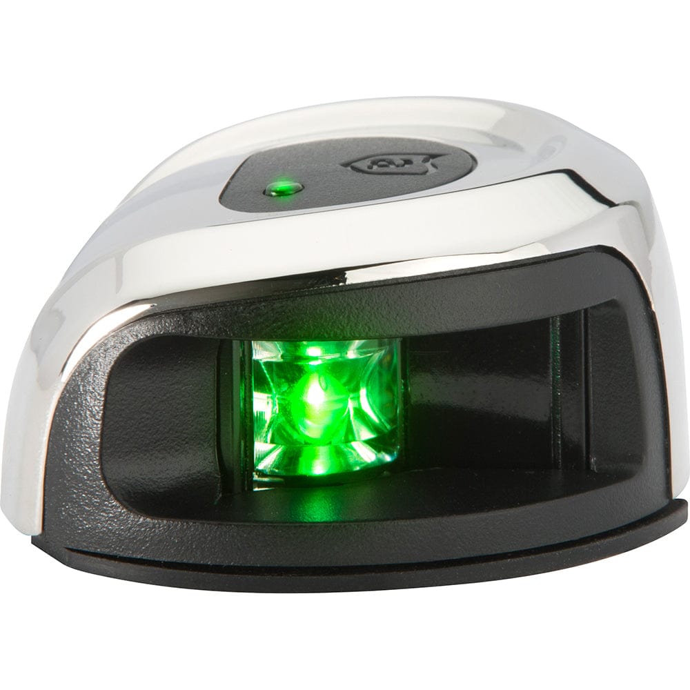 Attwood LightArmor Deck Mount Navigation Light - Stainless Steel - Starboard (green) - 2NM [NV2012SSG - 7], Navigation Lights, Attwood Marine, , , at Festive Water Paddlesports