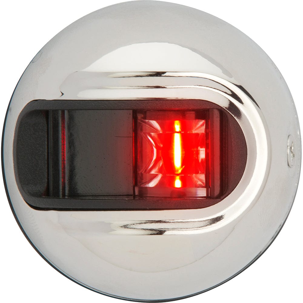 Attwood LightArmor Vertical Surface Mount Navigation Light - Port (red) - Stainless Steel - 2NM [NV3012SSR - 7], Navigation Lights, Attwood Marine, , , at Festive Water Paddlesports