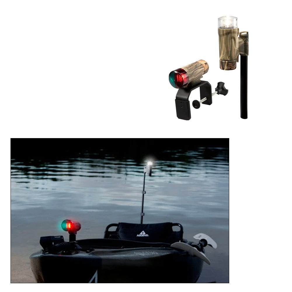 Attwood PaddleSport Portable Navigation Light Kit - C - Clamp, Screw Down or Adhesive Pad - RealTree Max - 4 Camo [14195 - 7], Navigation Lights, Attwood Marine, , , at Festive Water Paddlesports