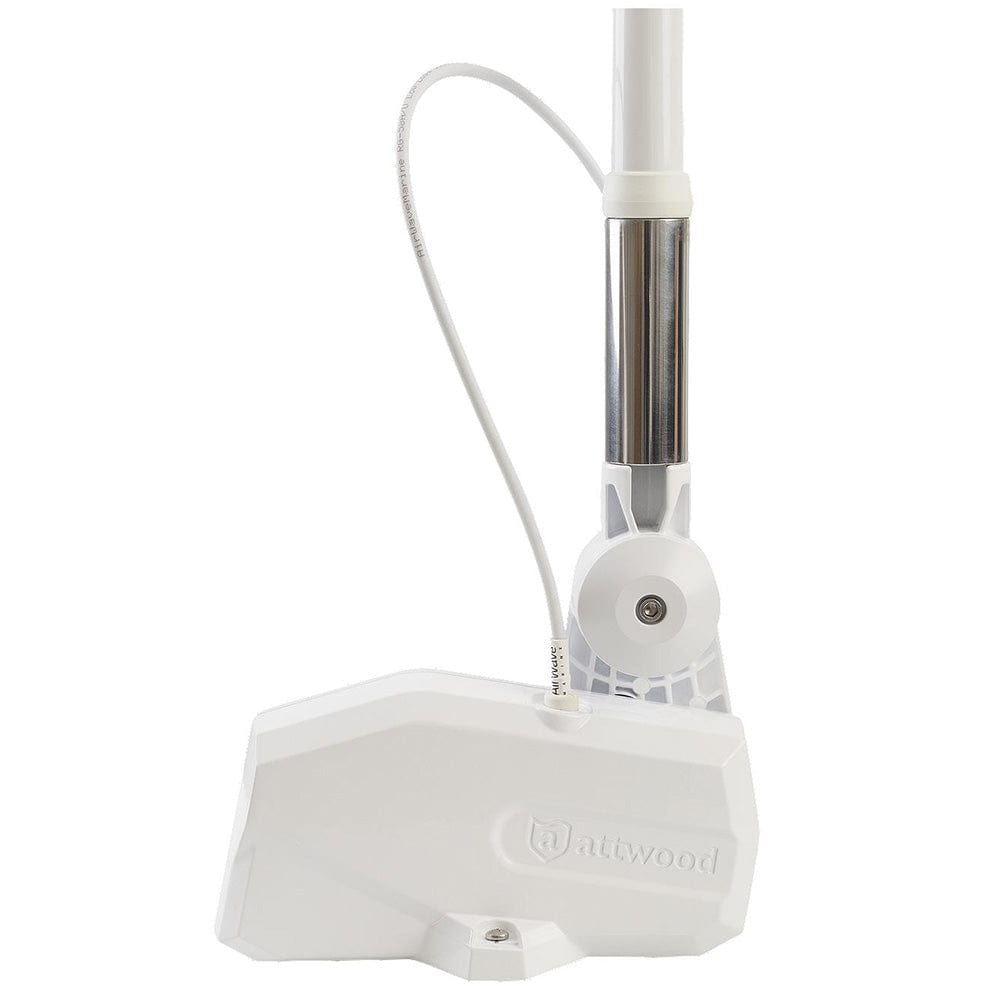 Attwood PowerBase Antenna - White Powered Fold - Down Antenna Base [6100 - AT - 7], Antenna Mounts & Accessories, Attwood Marine, , , at Festive Water Paddlesports