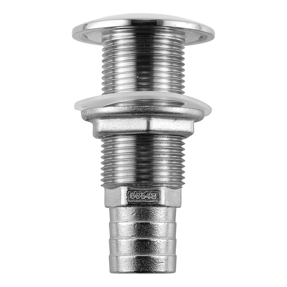 Attwood Stainless Steel Thru - Hull Standard Straight Barbed - 1" Inner Diameter [66548 - 3], Thru - Hull Fittings, Attwood Marine, , , at Festive Water Paddlesports
