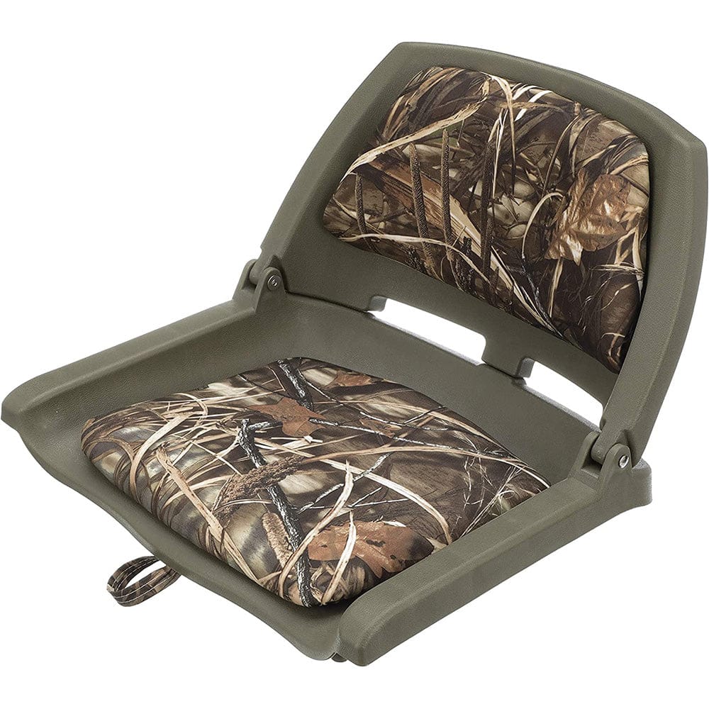 Attwood Swivl - Eze Padded Flip Seat - Camo [98391GNMX], Seating, Attwood Marine, , , at Festive Water Paddlesports