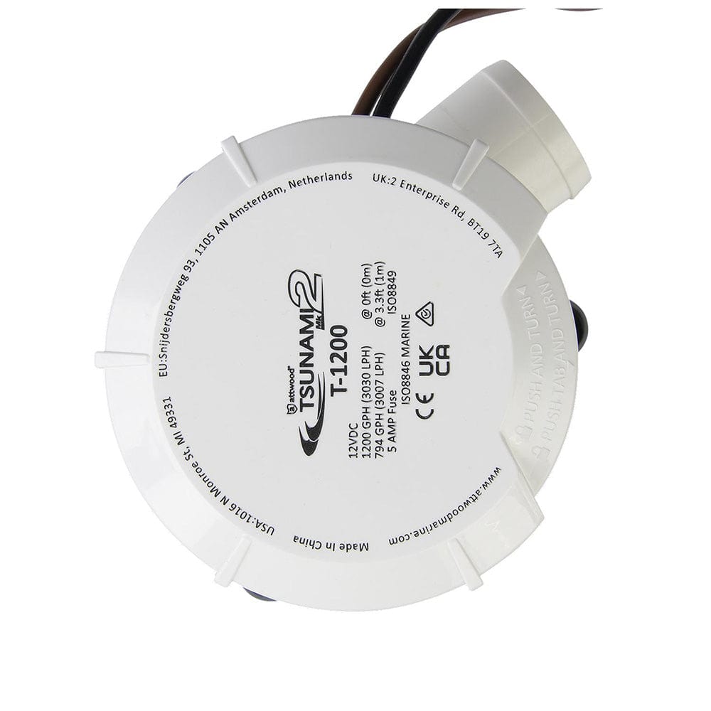 Attwood Tsunami MK2 Manual Bilge Pump - T1200 - 1200 GPH 12V [5612 - 7], Bilge Pumps, Attwood Marine, , , at Festive Water Paddlesports