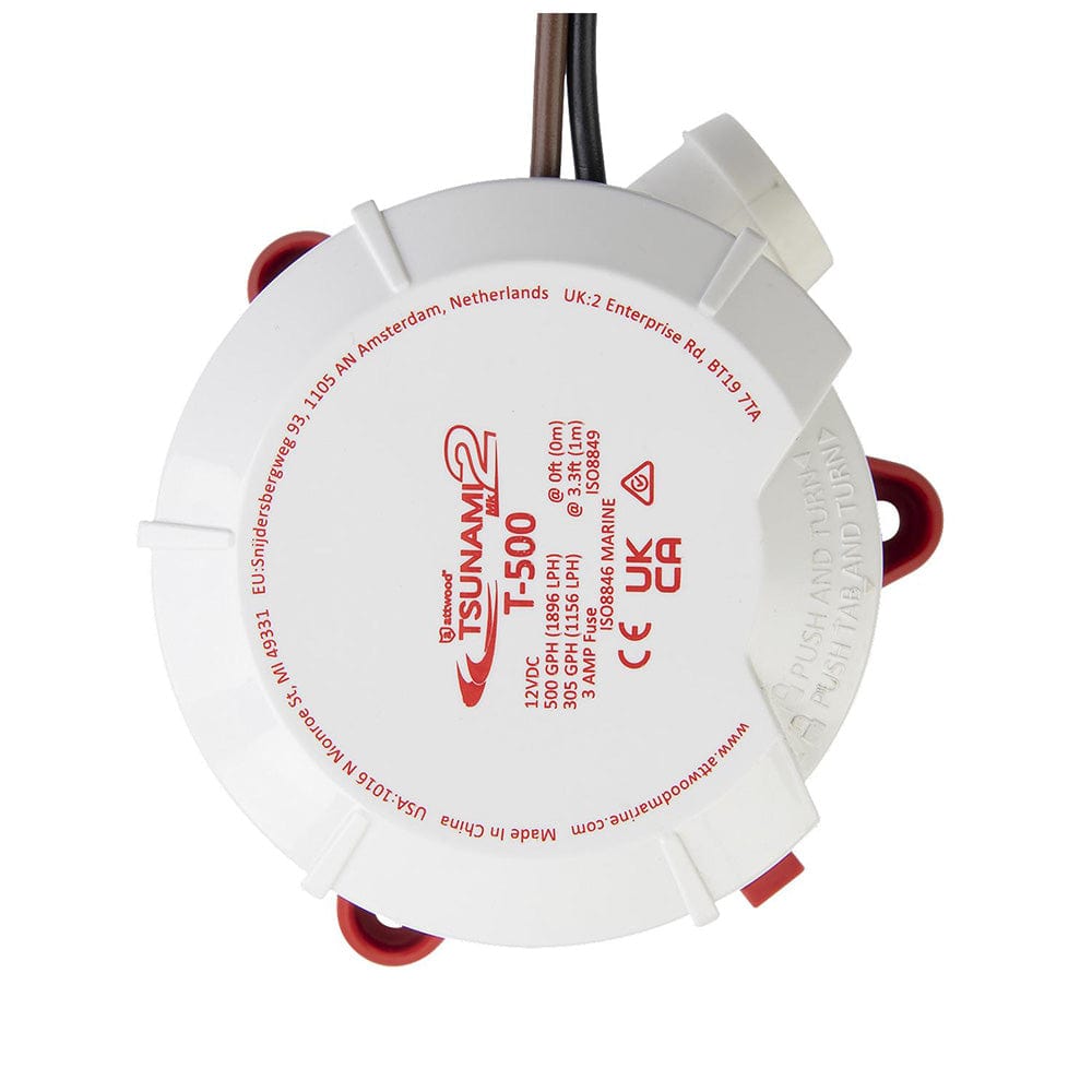 Attwood Tsunami MK2 Manual Bilge Pump - T500 - 500 GPH 12V [5606 - 7], Bilge Pumps, Attwood Marine, , , at Festive Water Paddlesports
