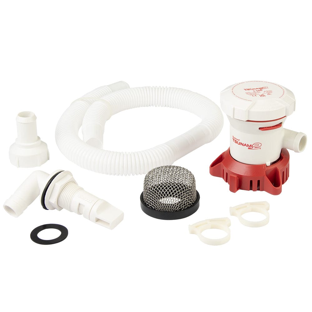 Attwood Tsunami MK2 T500 Manual Bilge Pump w/Installation Kit - 500 GPH 12V [5614 - 7], Bilge Pumps, Attwood Marine, , , at Festive Water Paddlesports
