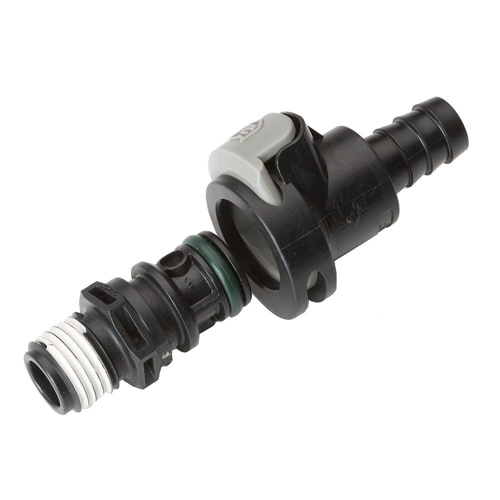 Attwood Universal Sprayless Connector - Male Female [8838US6], Fuel Hose & Fittings, Attwood Marine, , , at Festive Water Paddlesports