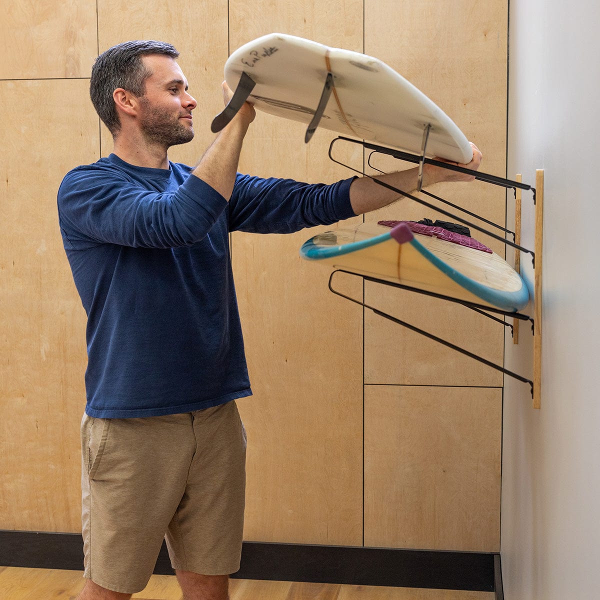 Avon Surfboard Wall Rack | 2 Levels, Wall Mounted, StoreYourBoard, , , at Festive Water Paddlesports