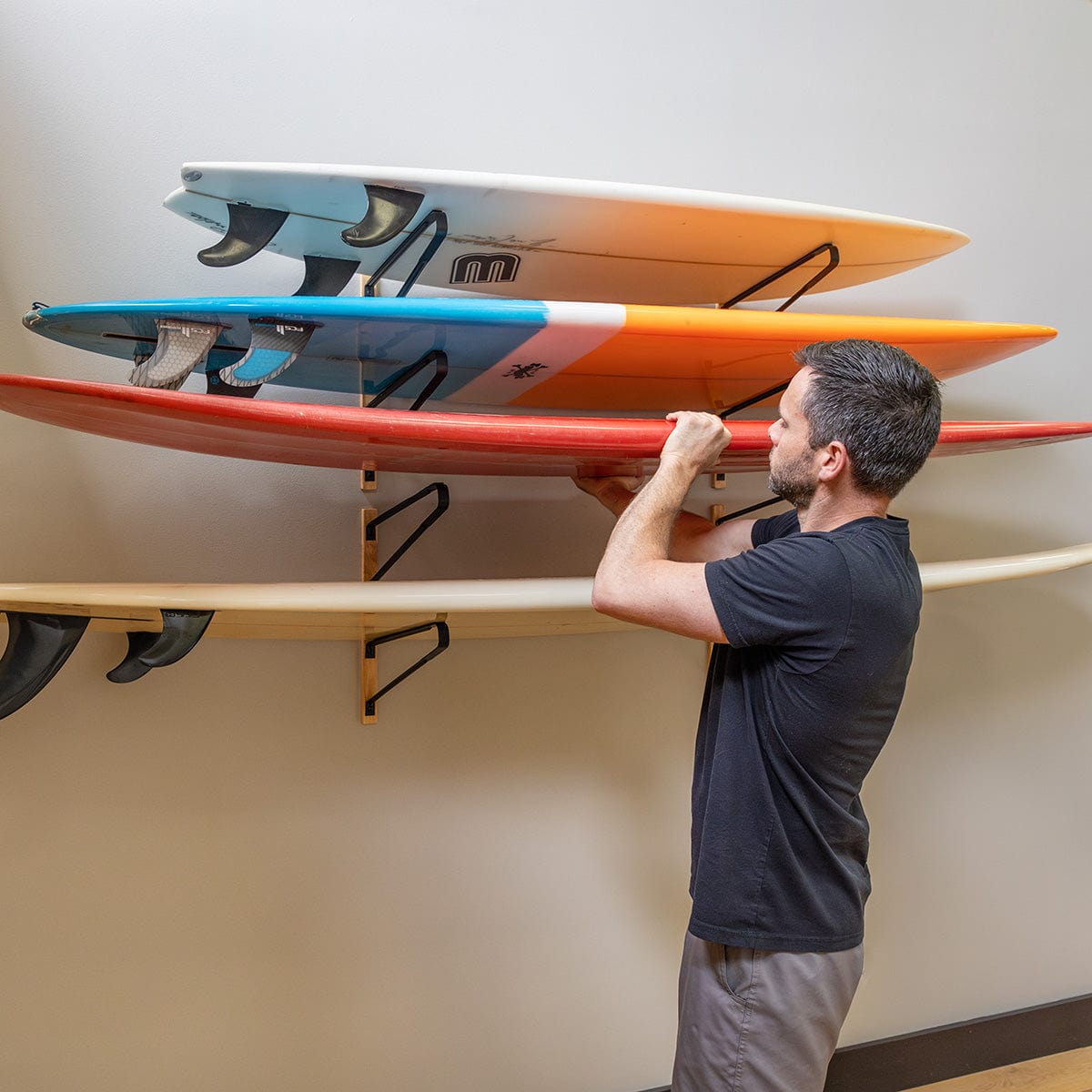 Avon Surfboard Wall Rack | 4 Levels, Wall Mounted, StoreYourBoard, , , at Festive Water Paddlesports