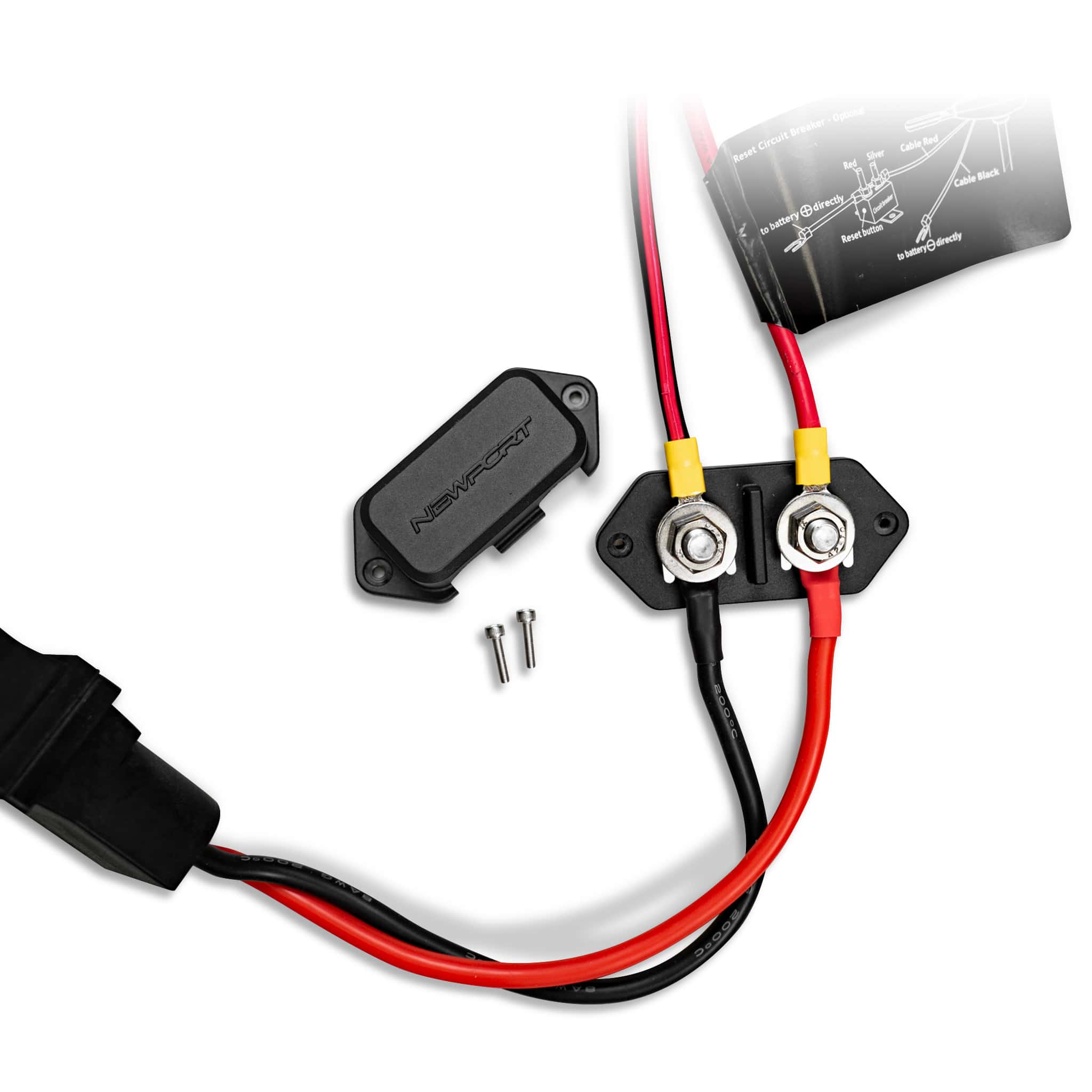 Battery Quick Disconnect, Trolling Motor Accessory, Newport Wholesale, at Festive Water Paddlesports