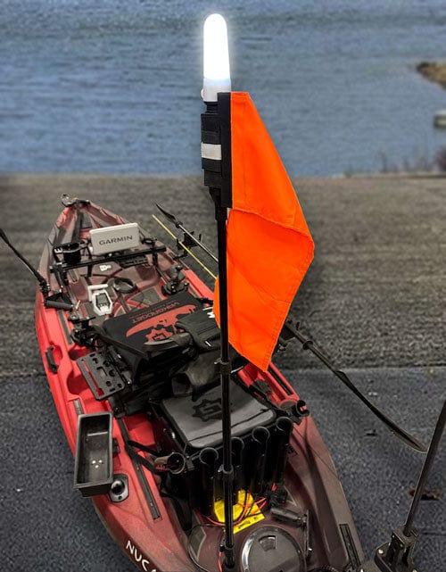 BeaconFlex - Telescopic Visibility Safety Light/Flag System, General Accessories, YakGadget, LLC, , , at Festive Water Paddlesports