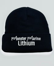 Beanie Cuffed 100% Acrylic, , Monster Marine Lithium, BLACK at Festive Water Paddlesports