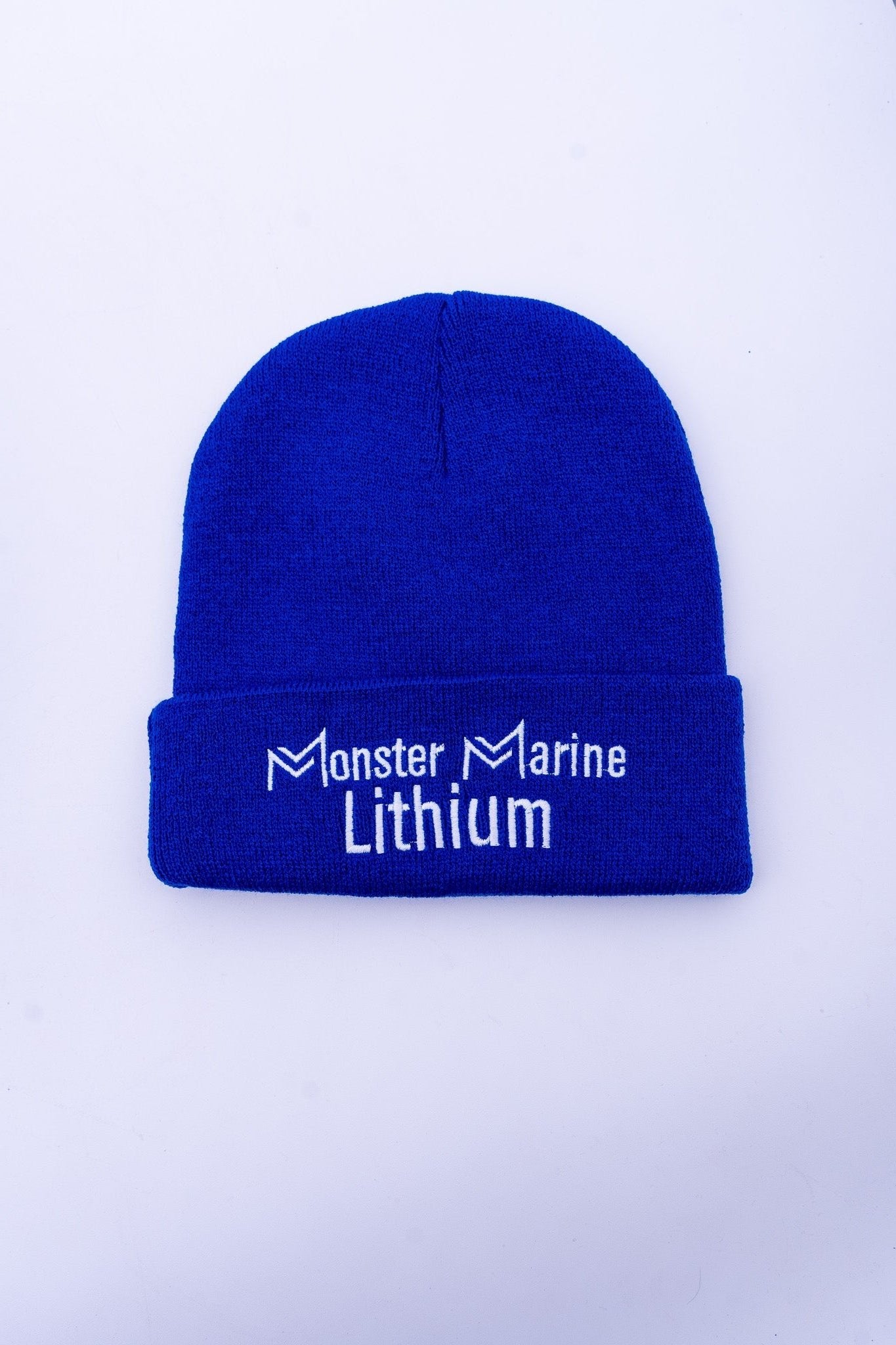 Beanie Cuffed 100% Acrylic, , Monster Marine Lithium, BLUE at Festive Water Paddlesports