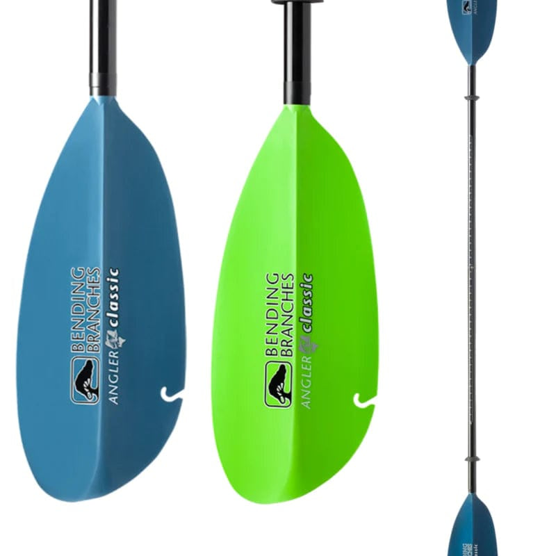 Bending Branches Angler classic Versa - Lok, Fishing Paddle, Bending Branches, Electric Green, 240 - 255, at Festive Water Paddlesports