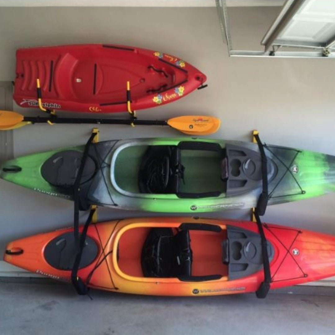 Big EZ Rack, Wall Storage, Suspenz, Marine Grade Black at Festive Water Paddlesports
