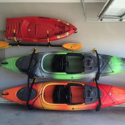 Big EZ Rack, Wall Storage, Suspenz, Marine Grade Black at Festive Water Paddlesports