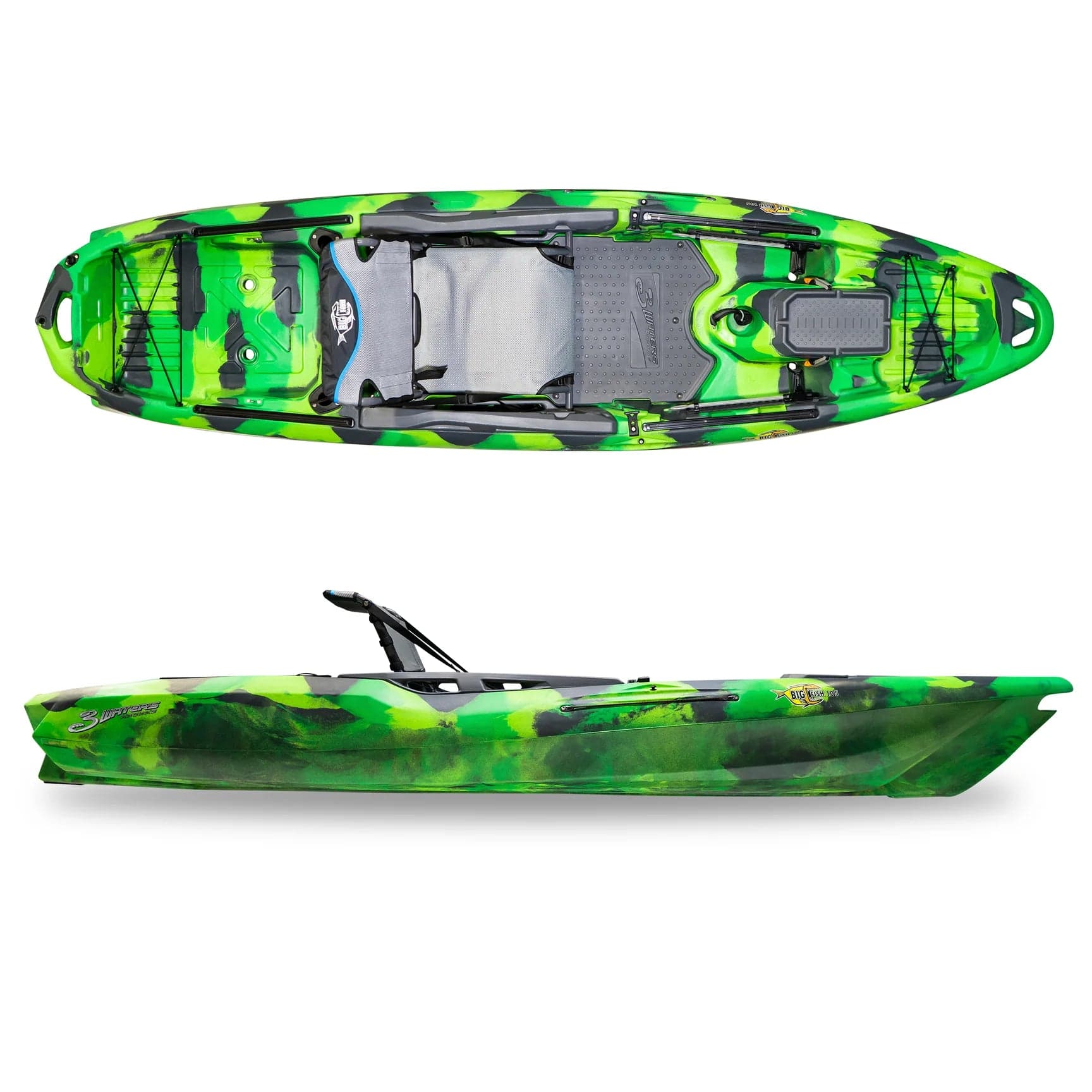 Big Fish 105 V2, Fishing Kayak, FeelFree, Green Flash, , at Festive Water Paddlesports