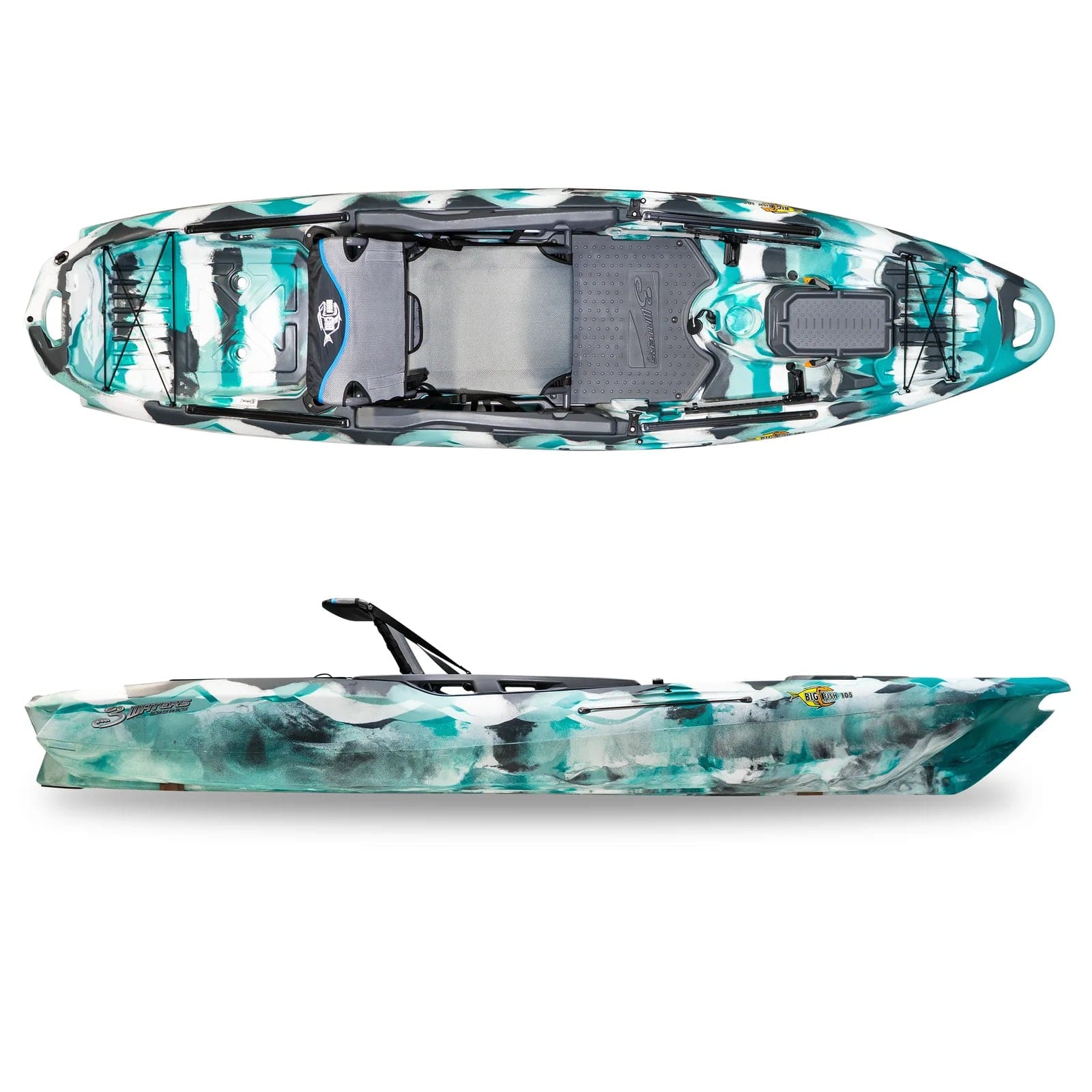 Big Fish 105 V2, Fishing Kayak, FeelFree, Sea Foam, , at Festive Water Paddlesports