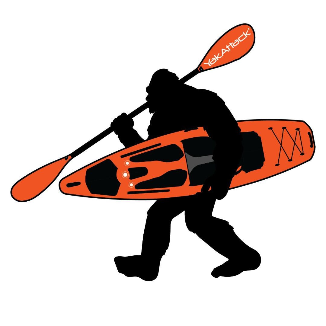 Big Foot Decal 4.75” x 4”, Sticker, YakAttack, at Festive Water Paddlesports