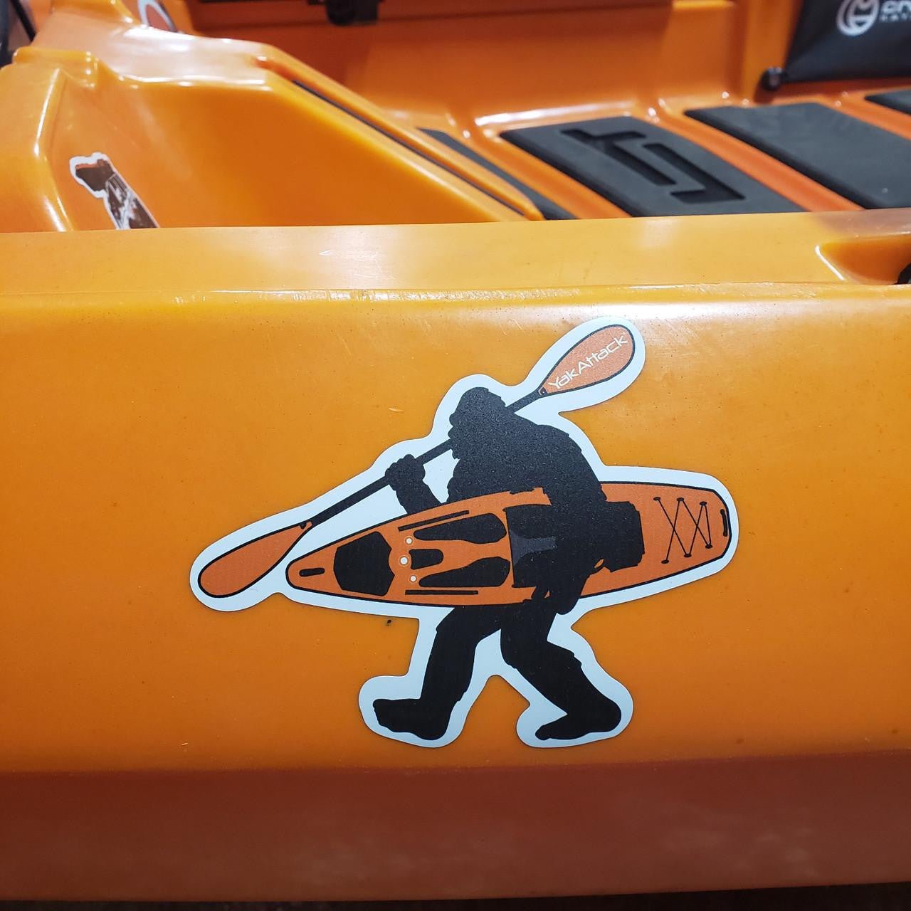 Big Foot Decal 4.75” x 4”, Sticker, YakAttack, at Festive Water Paddlesports