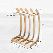 Big Sur Surfboard Storage Wood Stand | Holds 4 Surfboards, Freestanding, StoreYourBoard, , , at Festive Water Paddlesports