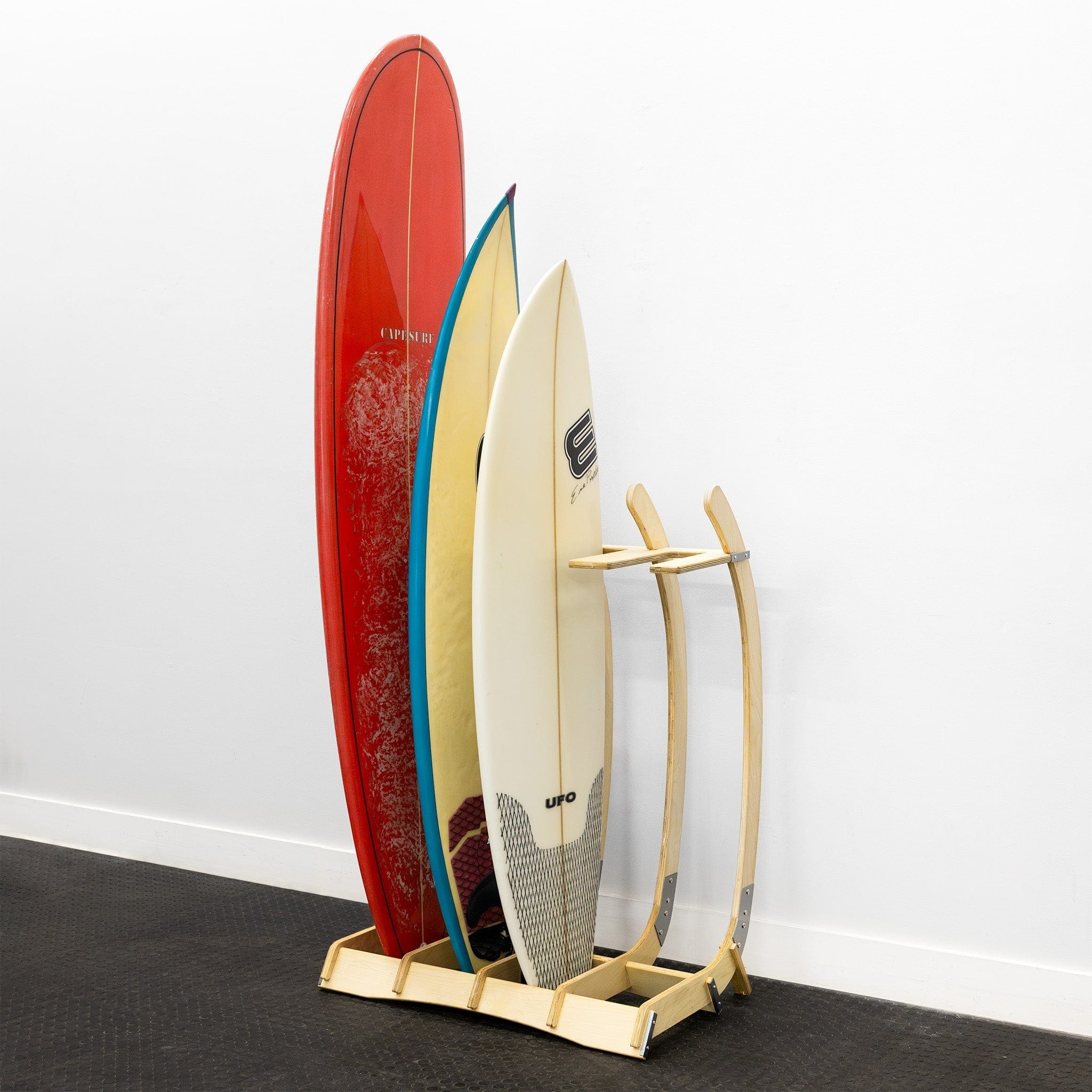 Big Sur Surfboard Storage Wood Stand | Holds 4 Surfboards, Freestanding, StoreYourBoard, , , at Festive Water Paddlesports