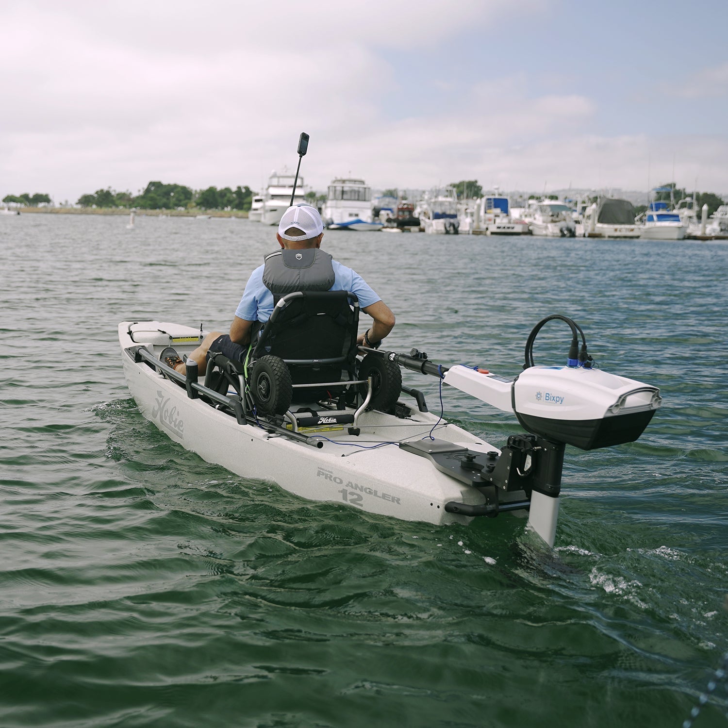 Bixpy Power Pole to Transom Conversion Adapter, , bixpyusa, at Festive Water Paddlesports