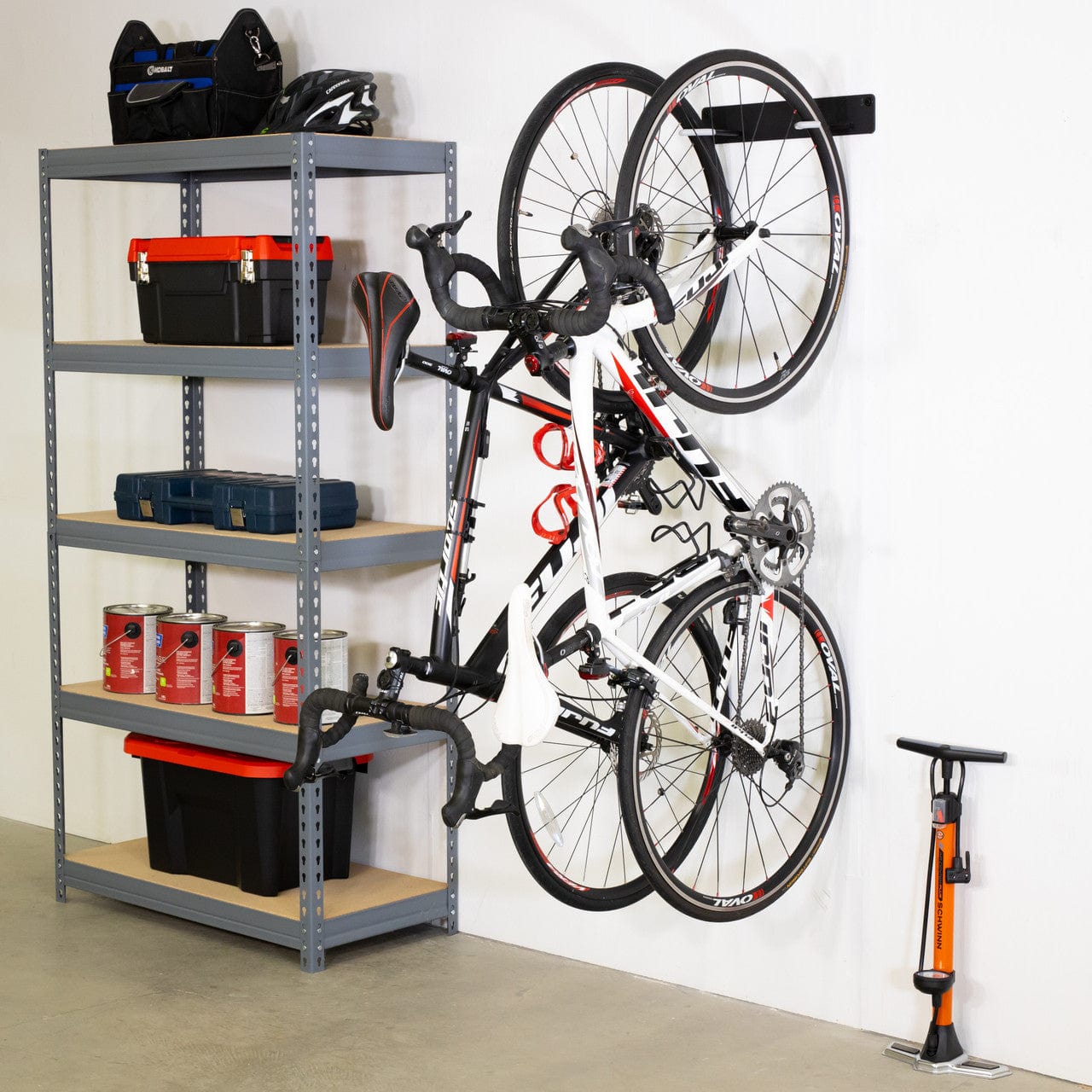 Blackstone Bike Storage Rack | 2 Bikes | Black, Wall Mounted, StoreYourBoard, , , at Festive Water Paddlesports
