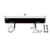 Blackstone Bike Storage Rack | 2 Bikes | Black, Wall Mounted, StoreYourBoard, , , at Festive Water Paddlesports