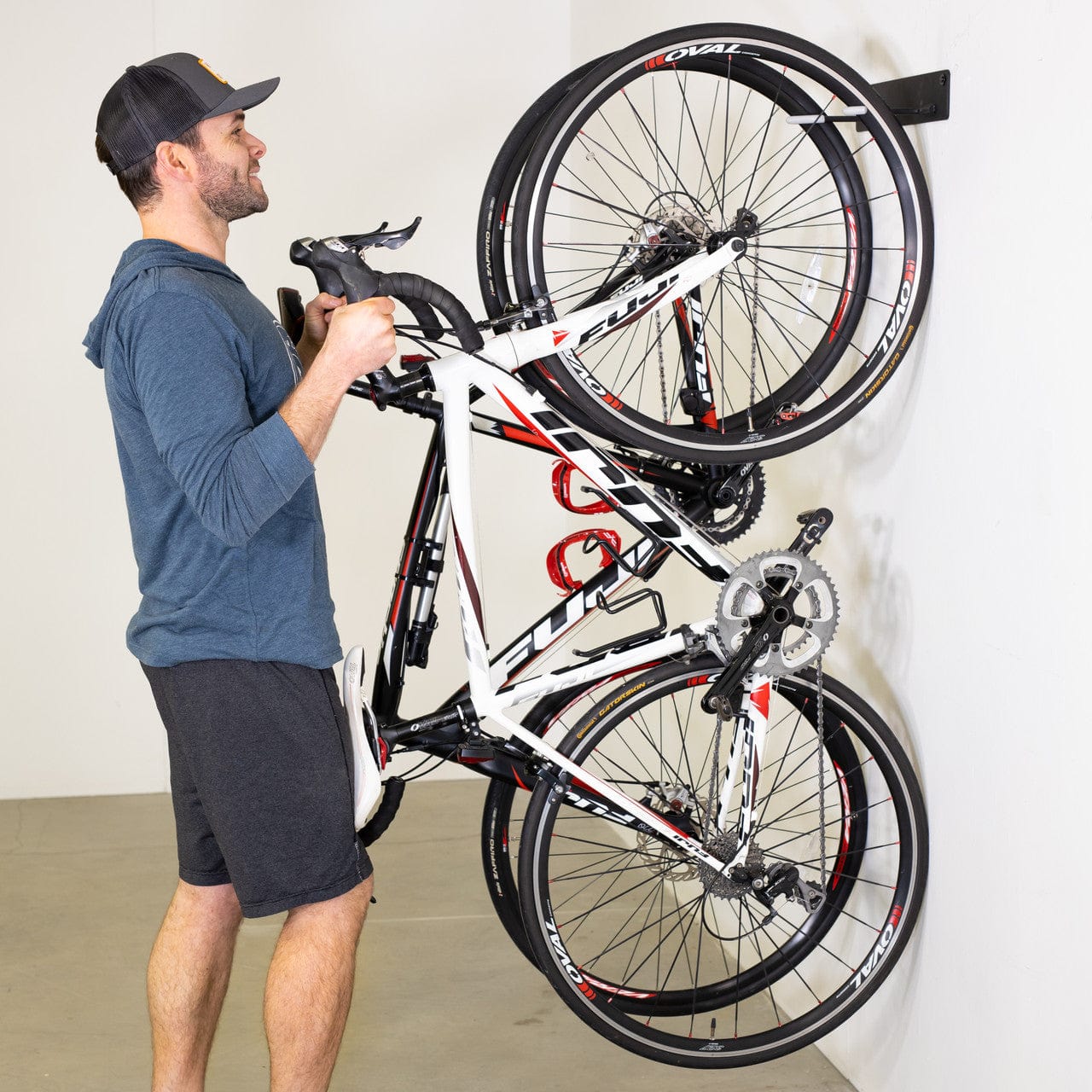 Blackstone Bike Storage Rack | 2 Bikes | Black, Wall Mounted, StoreYourBoard, , , at Festive Water Paddlesports