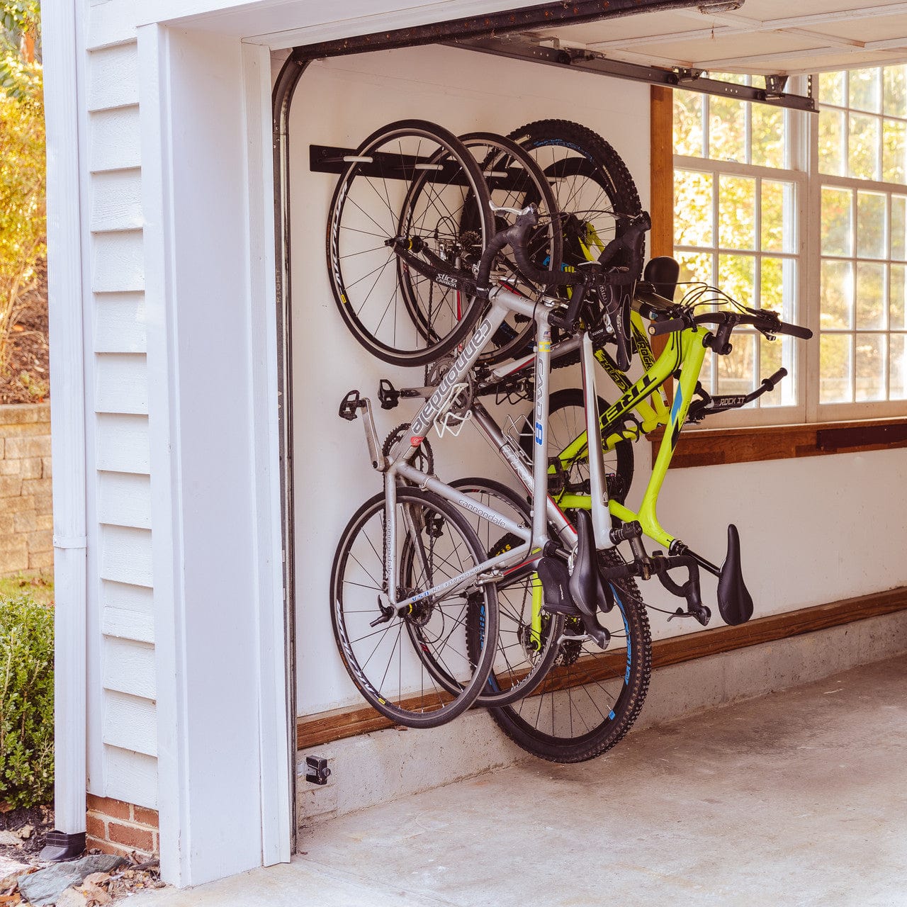 Blackstone Bike Storage Rack | 4 Bikes | Black, Wall Mounted, StoreYourBoard, , , at Festive Water Paddlesports