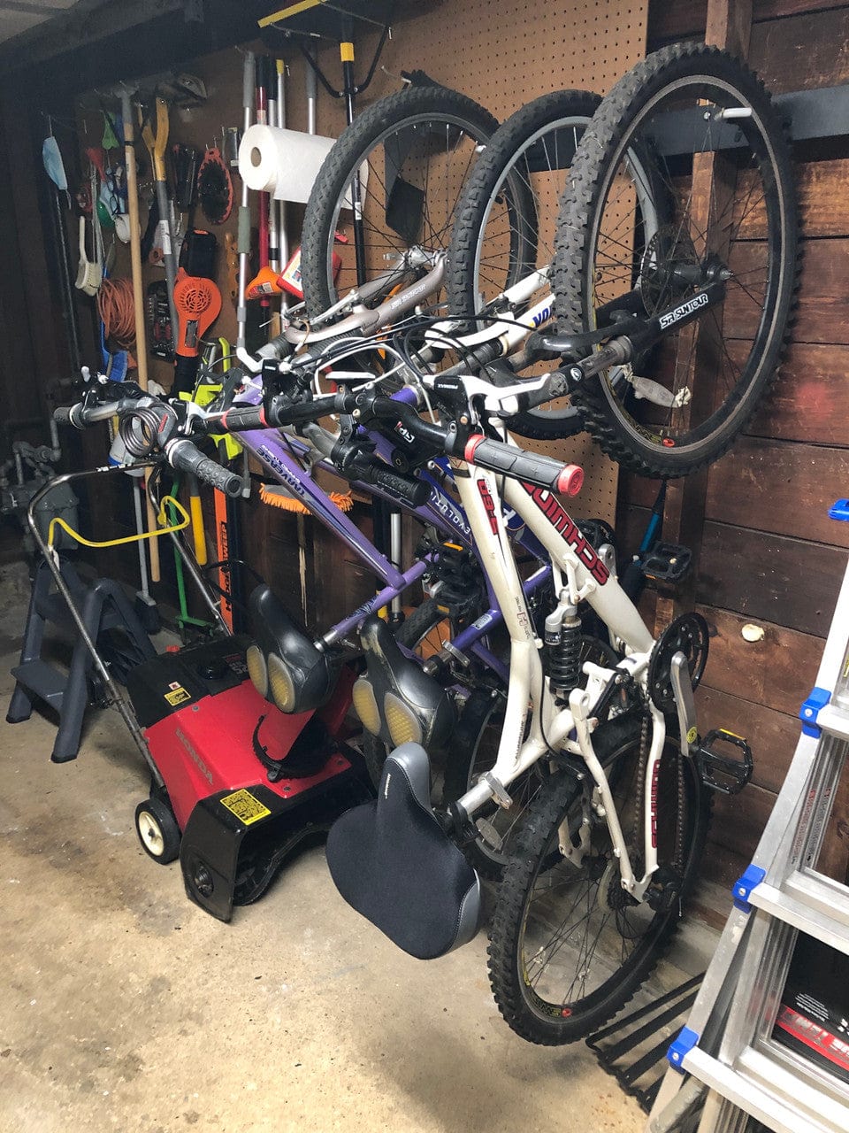 Blackstone Bike Storage Rack | 4 Bikes | Black, Wall Mounted, StoreYourBoard, , , at Festive Water Paddlesports