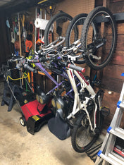 Blackstone Bike Storage Rack | 4 Bikes | Black, Wall Mounted, StoreYourBoard, , , at Festive Water Paddlesports