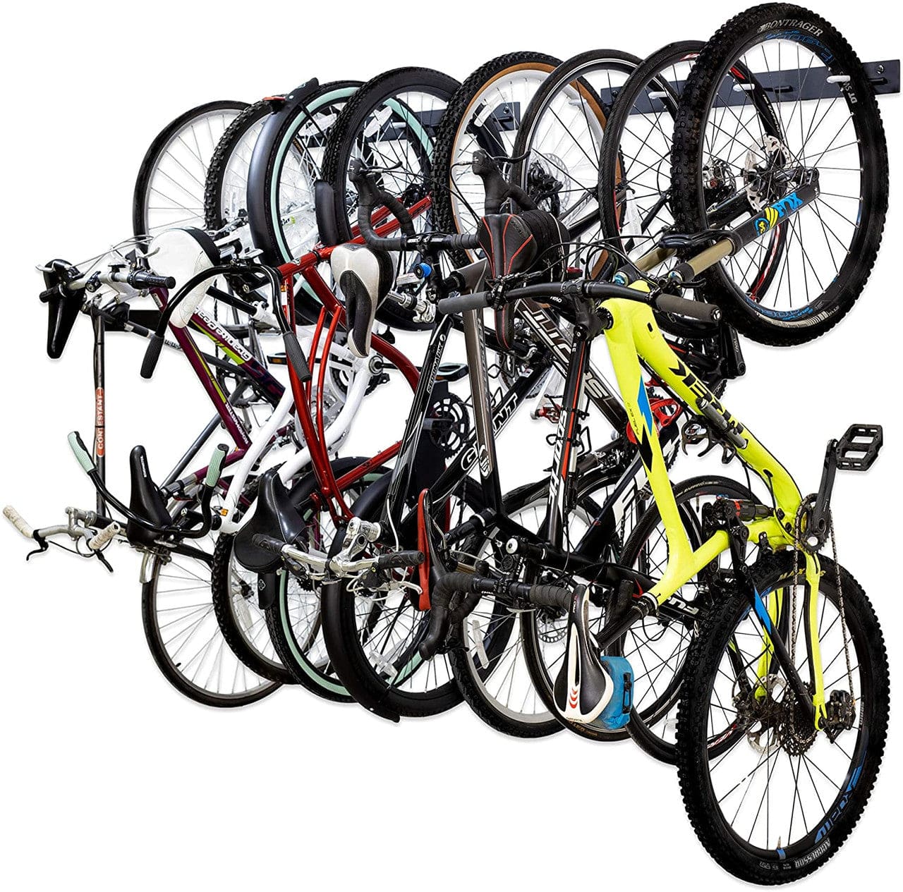 Blackstone Bike Storage Rack | 8 Bikes | Black, Wall Mounted, StoreYourBoard, , , at Festive Water Paddlesports