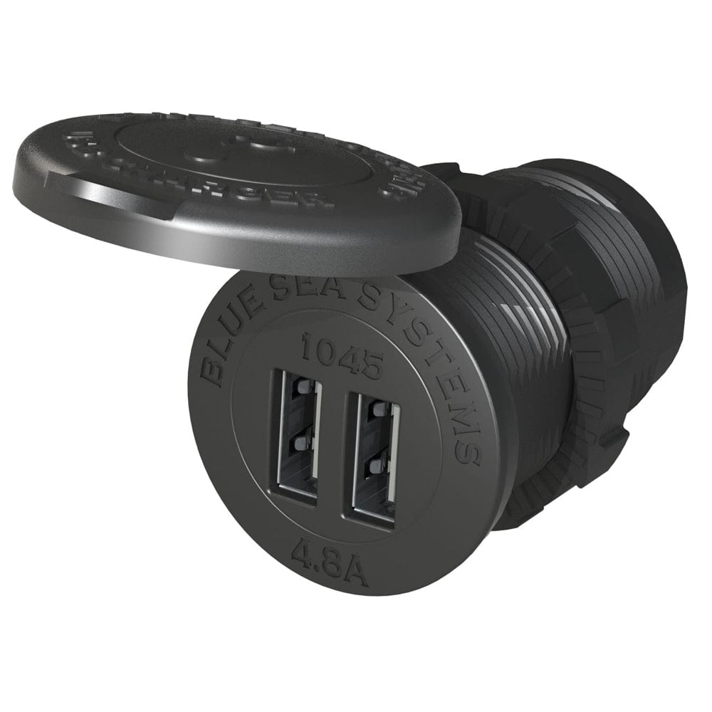 Blue Sea 1045 12/24V Dual USB Charger - 1 - 1/8" Socket Mount [1045], Accessories, Blue Sea Systems, , , at Festive Water Paddlesports