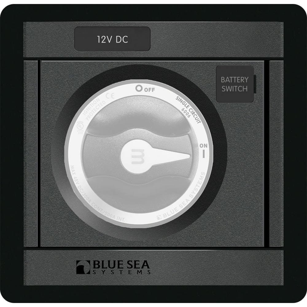 Blue Sea 1139 DC M - Series Black Panel Square [1139], Electrical Panels, Blue Sea Systems, , , at Festive Water Paddlesports