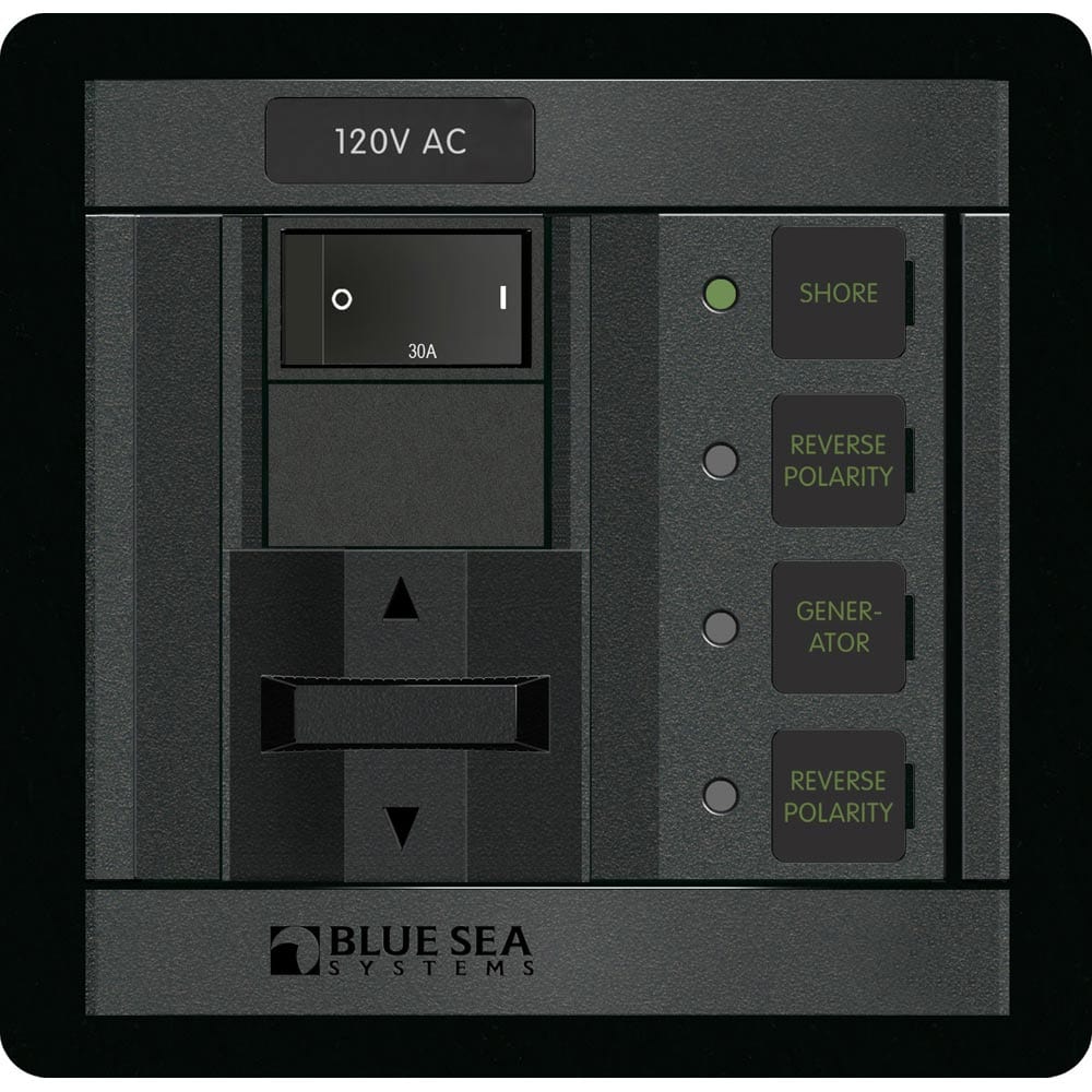 Blue Sea 1208 120V AC 2 Sources - 30A [1208], Electrical Panels, Blue Sea Systems, , , at Festive Water Paddlesports