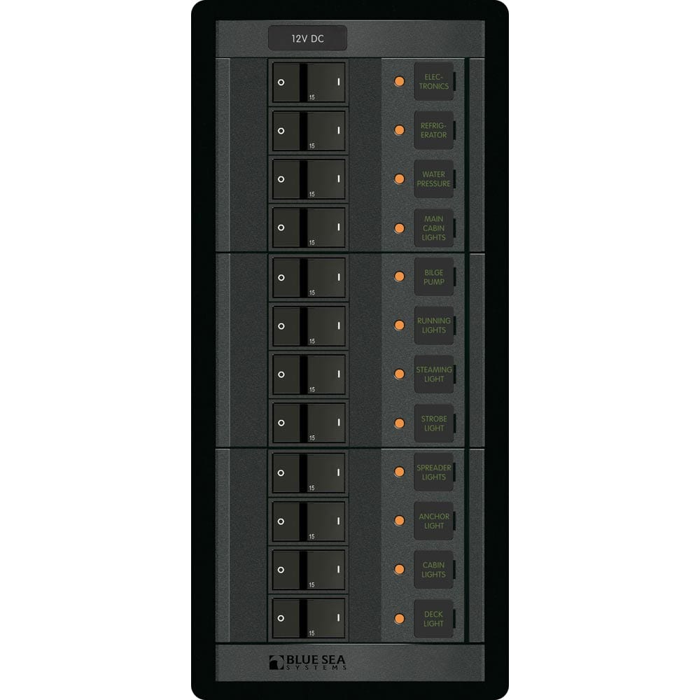Blue Sea 1223 12V DC 12 Position [1223], Electrical Panels, Blue Sea Systems, , , at Festive Water Paddlesports