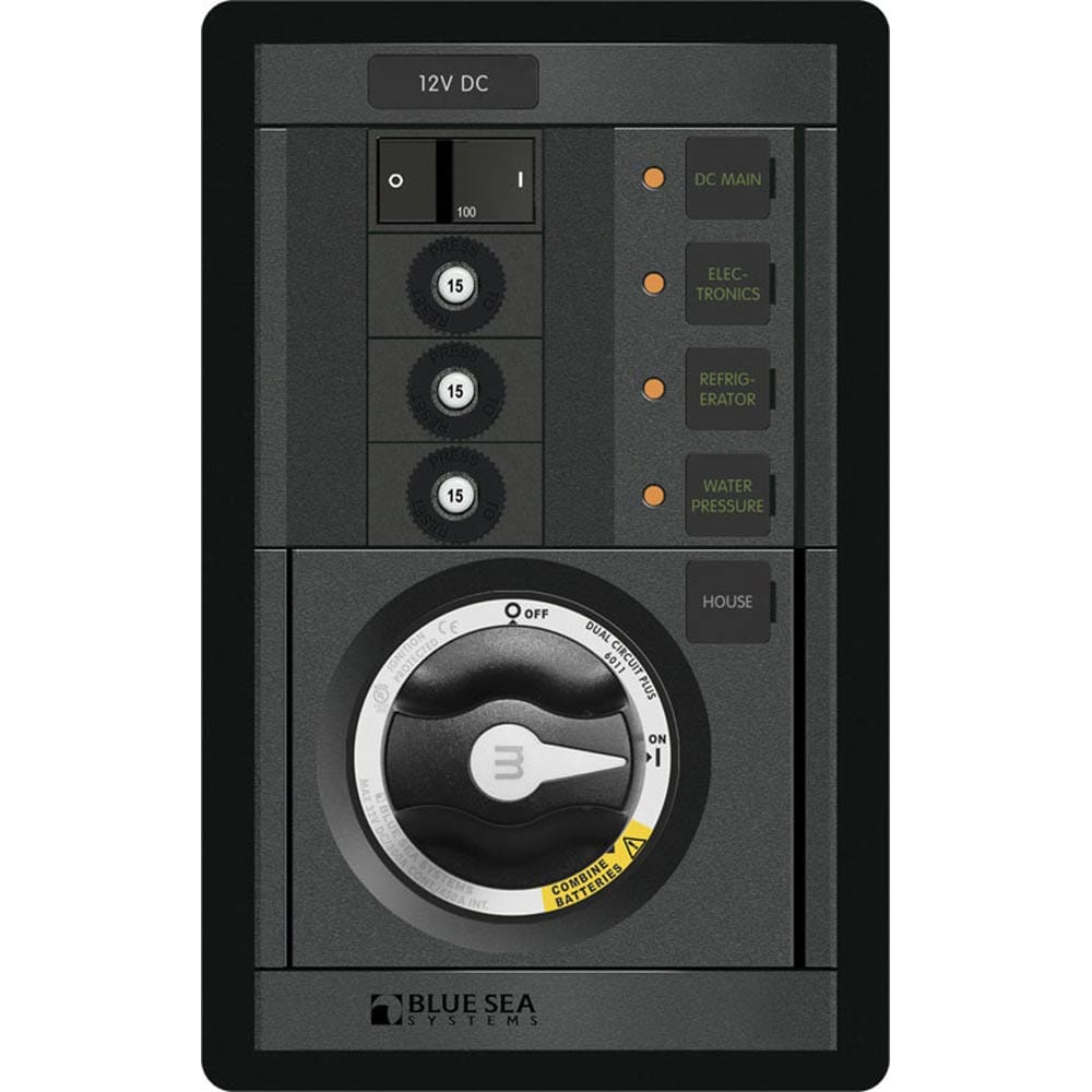 Blue Sea 1408 M - Series Dual Circuit Plus, Main + 3 Positions CLB Vertical [1408], Battery Management, Blue Sea Systems, , , at Festive Water Paddlesports