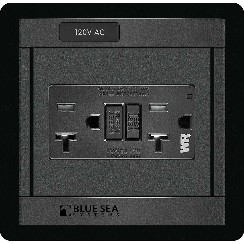 Blue Sea 1499 - 360 Panel - 120V AC GFCI Dual Outlet [1499], Electrical Panels, Blue Sea Systems, , , at Festive Water Paddlesports