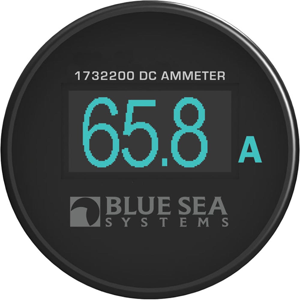Blue Sea 1732200 Mini OLED Ammeter - Blue [1732200], Meters & Monitoring, Blue Sea Systems, , , at Festive Water Paddlesports