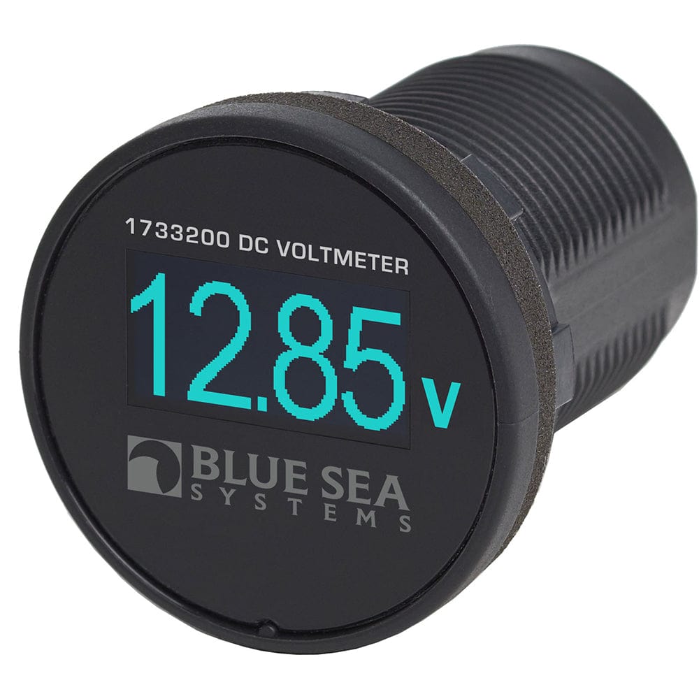 Blue Sea 1733200 Mini OLED Voltmeter - Blue [1733200], Meters & Monitoring, Blue Sea Systems, , , at Festive Water Paddlesports