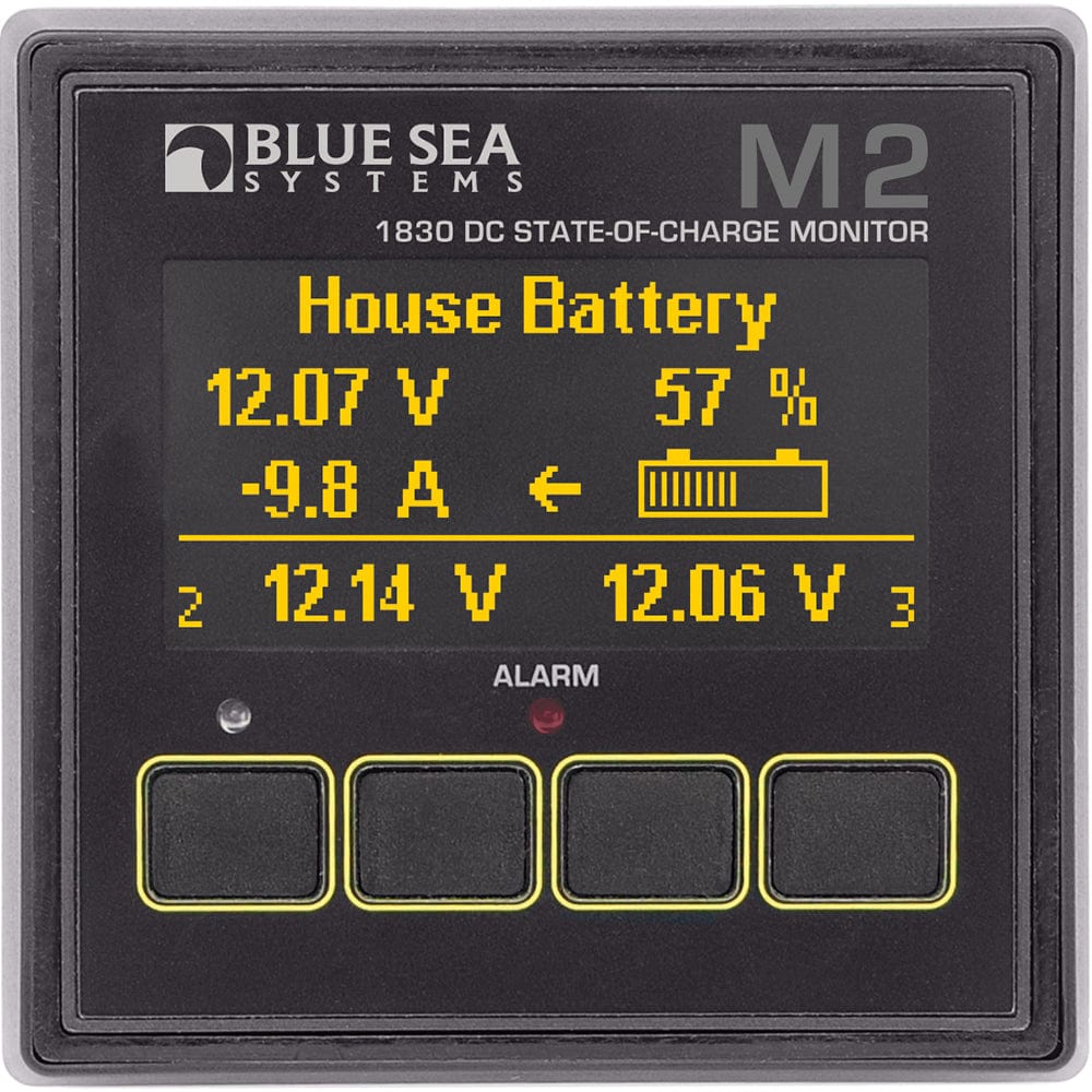 Blue Sea 1830 M2 DC SoC State of Charge Monitor [1830], Meters & Monitoring, Blue Sea Systems, , , at Festive Water Paddlesports