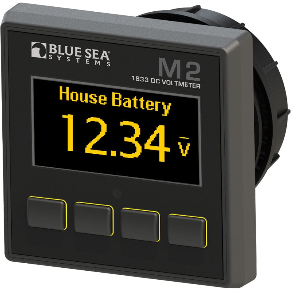 Blue Sea 1833 M2 DC Voltmeter [1833], Meters & Monitoring, Blue Sea Systems, , , at Festive Water Paddlesports